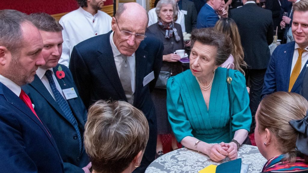 Princess Anne at the Princess Royal Training Awards ceremony